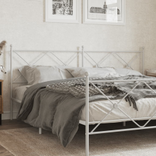 vidaXL fehér fém fejtámla 200 cm ágy és ágykellék