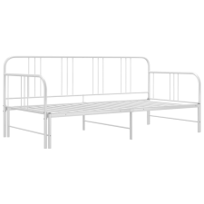 vidaXL fehér fém kihúzható kanapéágy-keret 90 x 200 cm (324753) ágy és ágykellék