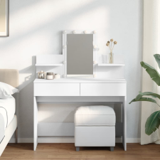 vidaXL fehér fésülködőasztal LED-del 100 x 40 x 130 cm bútor