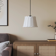 vidaXL fehér fonott mennyezeti lámpaernyő Ø20 x 15 cm világítás