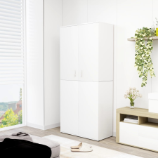 vidaXL fehér forgácslap cipősszekrény 80 x 39 x 178 cm bútor