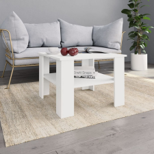 vidaXL Fehér forgácslap dohányzóasztal 60 x 60 x 42 cm bútor