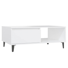 vidaXL fehér forgácslap dohányzóasztal 90 x 60 x 35 cm (806004) bútor