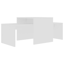 vidaXL fehér forgácslap dohányzóasztal szett 100 x 48 x 40 cm (802912) bútor