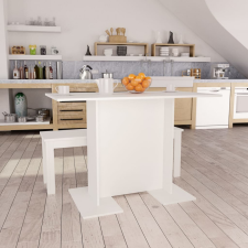 vidaXL fehér forgácslap étkezőasztal 110 x 60 x 75 cm bútor