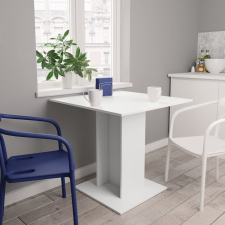 vidaXL fehér forgácslap étkezőasztal 80 x 80 x 75 cm bútor