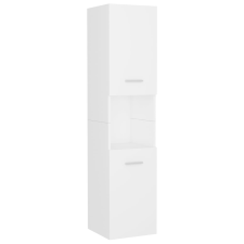 vidaXL fehér forgácslap fürdőszobaszekrény 30 x 30 x 130 cm (804997) fürdőszoba bútor