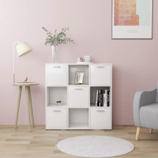vidaXL fehér forgácslap könyvszekrény 90 x 30 x 90 cm bútor