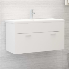 vidaXL fehér forgácslap mosdószekrény 90 x 38,5 x 46 cm fürdőszoba bútor