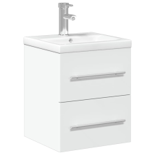 vidaXL fehér fürdőszobai mosdószekrény beépített mosdókagylóval (3278755) fürdőszoba bútor