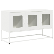 vidaXL fehér hidegen hengerelt acél TV-szekrény 100,5x39x60,5 cm (853343) bútor