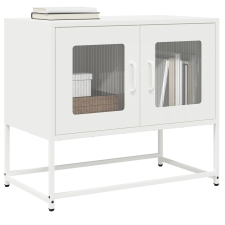 vidaXL fehér hidegen hengerelt acél TV-szekrény 68x39x60,5 cm bútor