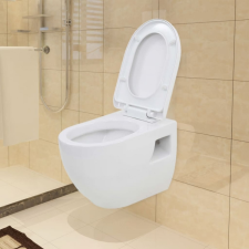 vidaXL fehér kerámia fali WC csésze szaniter