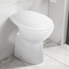 vidaXL fehér kerámia perem nélküli magas WC finoman záródó fedéllel szaniter