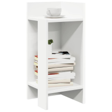 vidaXL fehér kisasztal polccal 25,5 x 27 x 60 cm bútor