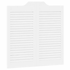 vidaXL fehér lengőajtók lamellás kialakítású 1 pár 80x80 cm (4107136) nyílászáró