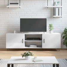 vidaXL Fehér magasfényű műfa tv-szekrény 150x30x50 cm bútor