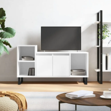 vidaXL fehér magasfényű szerelt fa TV-szekrény 100x35x55 cm bútor