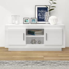 vidaXL fehér magasfényű szerelt fa TV-szekrény 102 x 35 x 45 cm bútor