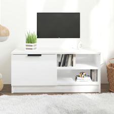 vidaXL fehér magasfényű szerelt fa TV-szekrény 80x35x36,5 cm bútor