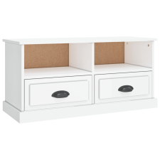 vidaXL fehér magasfényű szerelt fa TV-szekrény 93x35,5x45 cm (816466) bútor