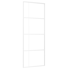 vidaXL fehér matt ESG üveg és alumínium tolóajtó 76x205 cm (151681) nyílászáró