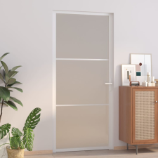 vidaXL fehér matt üveg és alumínium beltéri ajtó 93 x 201,5 cm nyílászáró