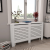 vidaXL fehér MDF radiátorburkolat 152 x 19 x 81,5 cm