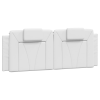 vidaXL fehér műbőr fejtámla párna 120 cm (374782)
