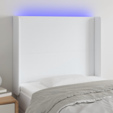 vidaXL fehér műbőr LED-es fejtámla 103x16x118/128 cm ágy és ágykellék