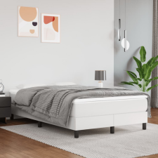vidaXL fehér műbőr rugós ágy matraccal 120 x 200 cm ágy és ágykellék
