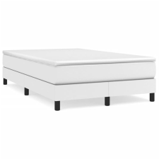 vidaXL fehér műbőr rugós ágy matraccal 120x190 cm ágy és ágykellék
