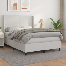 vidaXL fehér műbőr rugós ágy matraccal 140x190 cm ágy és ágykellék
