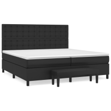 vidaXL fehér műbőr rugós ágy matraccal 200 x 200 cm ágy és ágykellék