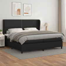 vidaXL fehér műbőr rugós ágy matraccal 200 x 200 cm ágy és ágykellék