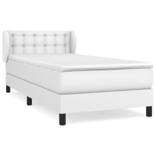vidaXL fehér műbőr rugós ágy matraccal 80 x 200 cm (3127278) ágy és ágykellék