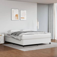 vidaXL fehér műbőr rugós ágykeret 160x200 cm ágy és ágykellék