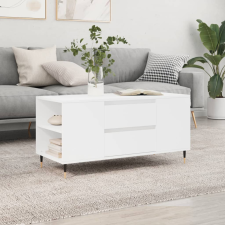 vidaXL fehér műfa dohányzóasztal 102x44,5x50 cm bútor