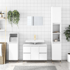 vidaXL fehér műfa mosdószekrény 80 x 33 x 60 cm fürdőszoba bútor