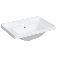 vidaXL fehér négyszögletű kerámia fürdőszobai mosdókagyló 71x48x23 cm (153705) szaniter