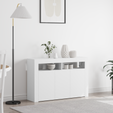 vidaXL Fehér Oldalszekrény Fehér Mérnöki fa 116 x 30 x 75 cm Modern bútor