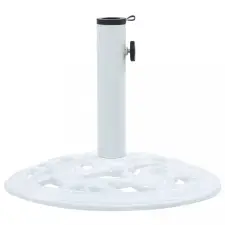 vidaXL Fehér öntöttvas napernyőtalp 9 kg 40 cm kerti bútor