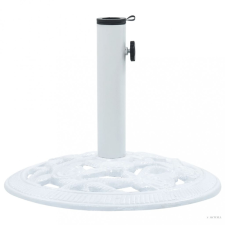 vidaXL Fehér öntöttvas napernyőtalp 9 kg 40 cm kerti bútor