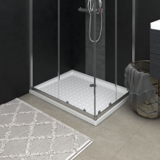 vidaXL fehér pettyes ABS zuhanytálca 90 x 70 x 4 cm kád, zuhanykabin