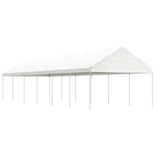 vidaXL fehér polietilén pavilon tetővel 13,38 x 4,08 x 3,22 m kerti bútor