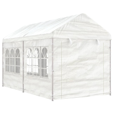 vidaXL fehér polietilén pavilon tetővel 4,46 x 2,28 x 2,69 m kerti bútor