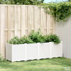 vidaXL Fehér polipropilén kerti ültetőláda 160 x 40 x 53 cm