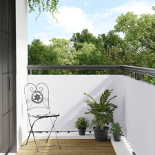 vidaXL fehér polyrattan erkélyparaván 300x90 cm kerti bútor