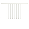 vidaXL fehér porszórt acél kerítéspanel oszlopokkal 1,7 x 0,75 m