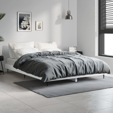 vidaXL fehér szerelt fa ágykeret 135 x 190 cm bútor